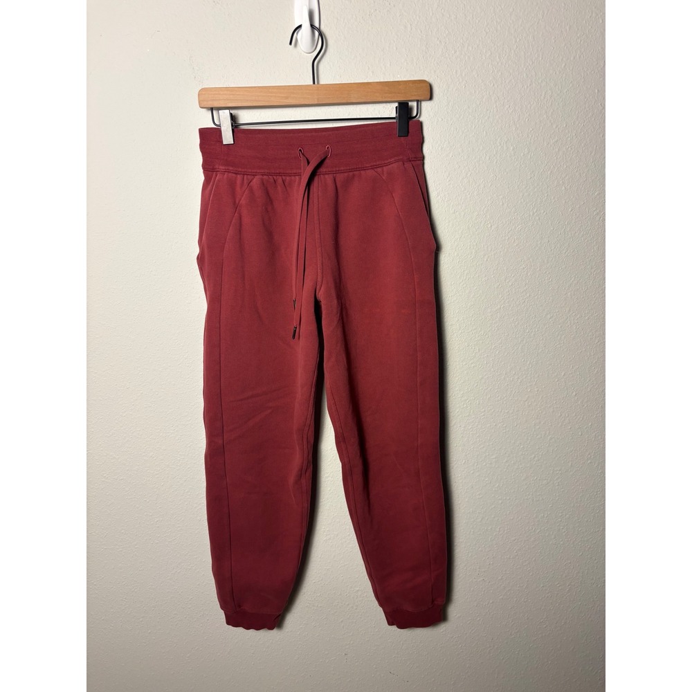 Lululemon Scuba High-Rise Jogger Mulled Wine Red Size 4 LW5CVAS